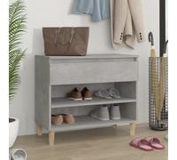 vidaXL Shoe Cabinet Concrete Grey 70x36x60 cm Engineered Wood