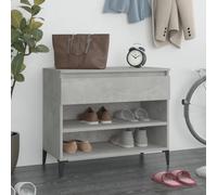 vidaXL Shoe Cabinet Concrete Grey 70x36x60 cm Engineered Wood