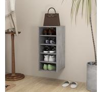 Vidaxl Shoe Cabinet Concrete Grey 31.5X35X70 Cm Engineered Wood