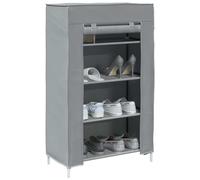 vidaXL Shoe Cabinet Grey 60.5x30x97 cm Non-woven Fabric UK
