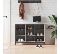 vidaXL Shoe Cabinet Grey Sonoma 100x35x70 cm Engineered Wood