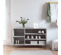 vidaXL Shoe Cabinet Grey Sonoma 102x36x60 cm Engineered Wood