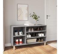 vidaXL Shoe Cabinet Grey Sonoma 102x36x60 cm Engineered Wood UK NEW