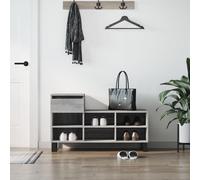 vidaXL Shoe Cabinet Grey Sonoma 102x36x60 cm Engineered Wood