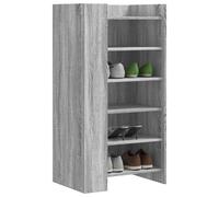 vidaXL Shoe Cabinet Grey Sonoma 52x37.5x100 cm Engineered Wood