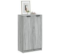vidaXL Shoe Cabinet Grey Sonoma 59x35x100 cm Engineered Wood