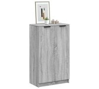 vidaXL Shoe Cabinet Grey Sonoma 59x35x100 cm Engineered Wood UK
