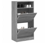 Shoe Cabinet with 2 Flip-Drawers Shoe Storage Shelf Shoe Rack Cupboard vidaXL