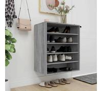 (grey sonoma) vidaXL Shoe Cabinet Engineered Wood Shoe Storage Rack Organiser Multi Colours