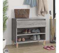 vidaXL Shoe Cabinet Grey Sonoma 70x36x60 cm Engineered Wood
