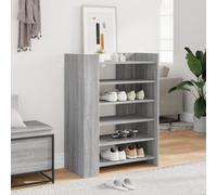 Vidaxl Shoe Cabinet Grey Sonoma 74.5X37.5X100 Cm Engineered Wood