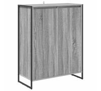 vidaXL Shoe Cabinet Grey Sonoma 79 x 36 x 100 cm Engineered Wood, Living Room, Rectangular, Durable, Stylish Furniture for Modern Spaces, Enhance Your Home Design