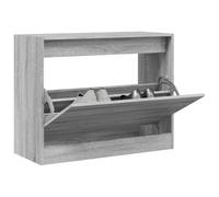 vidaXL Shoe Cabinet Grey Sonoma 80x34x63 cm Engineered Wood