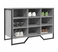 vidaXL Shoe Cabinet Grey Sonoma 90x38x61.5 cm Engineered Wood UK