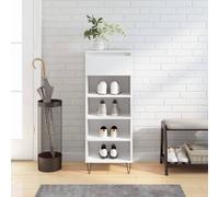 vidaXL Shoe Cabinet High Gloss White 40x36x105 cm Engineered Wood