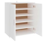 vidaXL Shoe Cabinet Home Bedroom Hallway Furniture Accessories Wardrobe Storage Shoe Rack Storage Organiser Hall Cabinet Chipboard White
