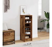 (old wood) vidaXL Shoe Cabinet Chipboard Home Shoe Storage Organiser Rack Multi Colours