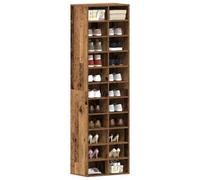 Vidaxl Shoe Cabinet Old Wood 54X34X183 Cm Engineered Wood