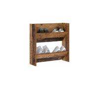 vidaXL Shoe Cabinet Old Wood 60 x 18 x 60 cm Engineered Wood, Hallway Shoe Cabinet, Modern Rectangular Storage, Organizing Unit for Footwear, Space