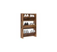 vidaXL Shoe Cabinet Old Wood 60 x 18 x 90 cm Engineered Wood, Hallway Shoe Cabinet, Modern Rectangular Storage, Organizing Unit for Footwear, Space