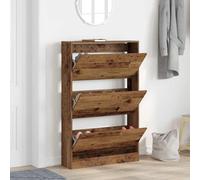vidaXL Shoe Cabinet Old wood 80 x 21 x 125.5 cm Engineered wood