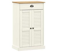 (white) vidaXL Shoe Cabinet Shoe Storage Shoe Rack Shoe Cupboard VIGO Solid Wood Pine