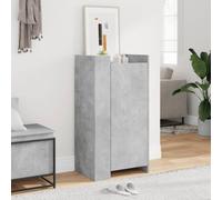 vidaXL Shoe Cabinet Shoe Storage Cupboard Rack Concrete Grey Engineered Wood