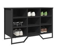 vidaXL Shoe Cabinet Shoe Storage Cupboard Shoe Rack Black Engineered Wood