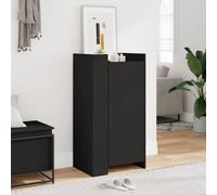 vidaXL Shoe Cabinet Shoe Storage Cupboard Shoe Rack Black Engineered Wood