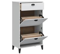 vidaXL Shoe Cabinet Shoe Storage Cupboard Shoe Rack White Engineered Wood
