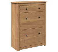 vidaXL Shoe Cabinet Shoe Storage Cupboard Shoe Shelf Holder Solid Wood Pine