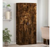 vidaXL Shoe Cabinet Shoe Storage Rack Cupboard Smoked Oak Engineered Wood