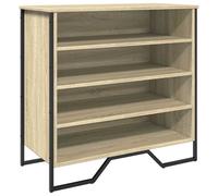 vidaXL Shoe Cabinet, Shoe Storage Shelf for Hallway Living Room, Shoe Rack Holder with Storage, Shoe Cupboard, Sonoma Oak Engineered Wood