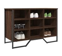 vidaXL Shoe Cabinet Shoe Storage Shelf Shoe Rack Brown Oak Engineered Wood