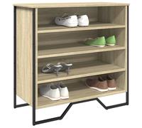 vidaXL Shoe Cabinet, Shoe Storage Shelf for Hallway Living Room, Shoe Rack Holder with Storage, Shoe Cupboard, Sonoma Oak Engineered Wood