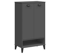 vidaXL Shoe Cabinet Shoe Storage Shoe Rack Anthracite Grey Engineered Wood