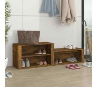 (Smoked oak) vidaXL Shoe Cabinet Engineered Wood Home Shoe Storage Organiser Multi Colours