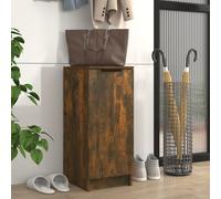 vidaXL Shoe Cabinet Smoked Oak 30x35x70 cm Engineered Wood