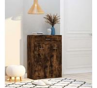 Shoe Cabinet Smoked Oak 60x35x84 cm Engineered Wood