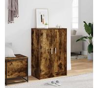 Shoe Cabinet Smoked Oak 60x35x92 cm Engineered Wood