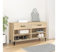 Shoe Cabinet Sonoma Oak 102x35x55 cm Engineered Wood #2 GHB