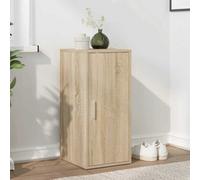 vidaXL Shoe Cabinet Sonoma Oak 32x35x70 cm – Engineered Wood, 2-Door Slim