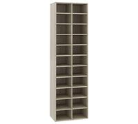 vidaXL Shoe Cabinet Sonoma Oak 54x34x183 cm Engineered Wood