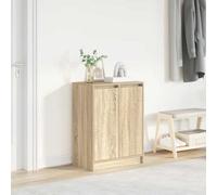 Vidaxl Shoe Cabinet Sonoma Oak 57X34X76 Cm Engineered Wood