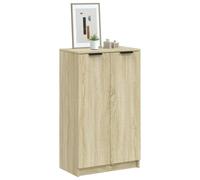 vidaXL Shoe Cabinet Sonoma Oak 59x35x100.5 cm Engineered Wood