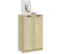vidaXL Shoe Cabinet Sonoma Oak 59x35x100 cm Engineered Wood UK