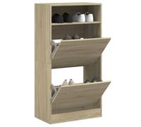 Shoe Cabinet with 2 Flip-Drawers Shoe Storage Shelf Shoe Rack Cupboard vidaXL