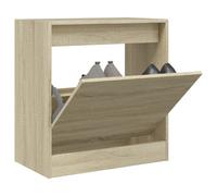 vidaXL Shoe Cabinet Sonoma Oak 60x34x63.5 cm Engineered Wood