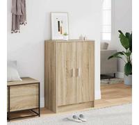 vidaXL Shoe Cabinet Sonoma Oak Engineered Wood Hallway Shoe Organiser Rack