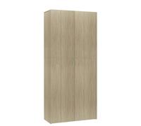 Vidaxl Shoe Cabinet Sonoma Oak 80X35.5X180 Cm Engineered Wood